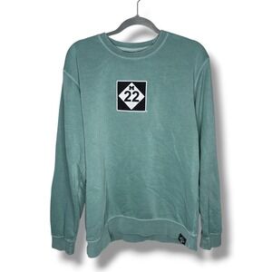 M22 Michigan Sweatshirt Crewneck Long Sleeve Pullover Green Women's‎ Small